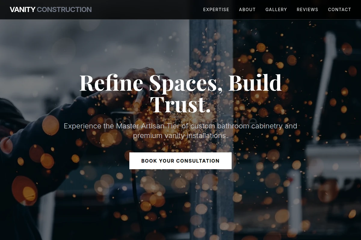 Vanity Construction